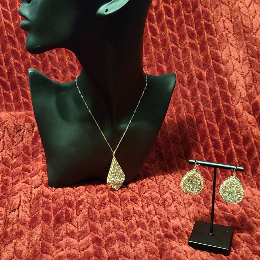 🐕 Lane Bryant Faux Druzy Jewelry Set 🐕